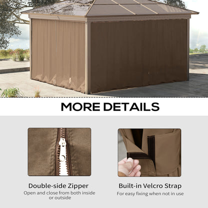 Rideaux de gazebo de remplacement 10' x 12'