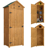 Cabanon de rangement 30" x 21" x 71" avec 3 tablettes