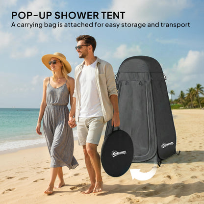 Tente de douche escamotable avec sac de transport