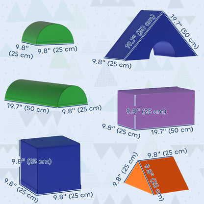 Blocs de jeu en mousse doux 11 pièces pour bambins
