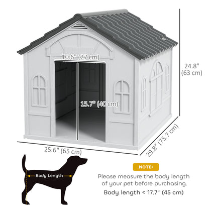 Niche pour chien 66 cm — grise