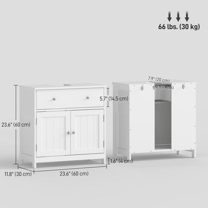 Meuble-lavabo autoportant de salle de bain avec tiroir