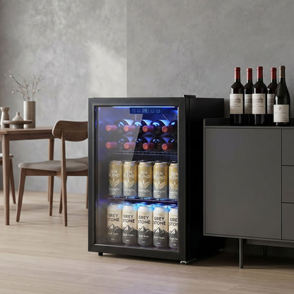 Réfrigérateur à boissons 2,4 pi³ porte vitrée double couche