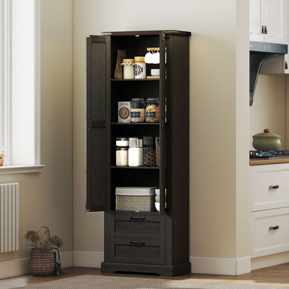 Armoire pantry cuisine 71 po — noir