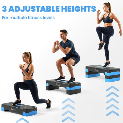 Plateforme de step aérobique réglable 3 hauteurs