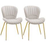 Chaises de salle à manger coquille lot de 2