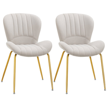 Chaises de salle à manger coquille lot de 2