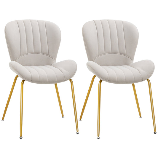 Chaises de salle à manger coquille lot de 2
