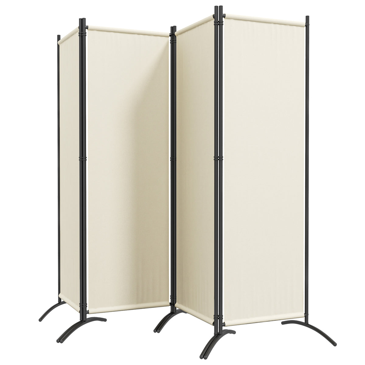 Paravent pliant 4 panneaux polyester
