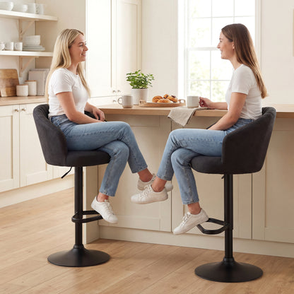 Tabourets de bar pivotants ajustables ensemble de 2