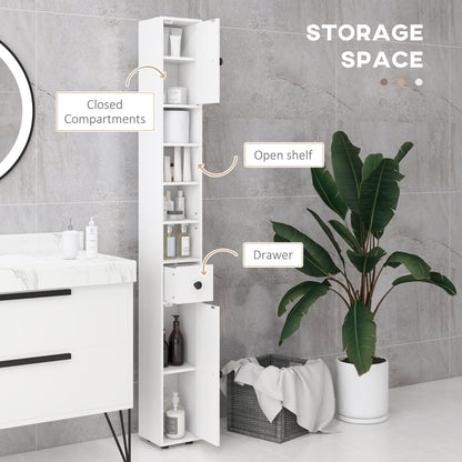 Armoire de salle de bain haute autoportante