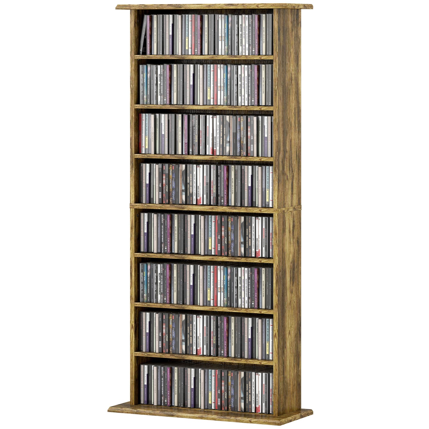Meuble rangement médias 8 compartiments 360 CD