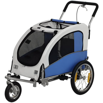 Remorque de vélo pour chien et poussette 2-en-1