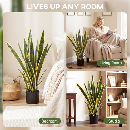 Plante artificielle Sansevieria 21 feuilles 76 cm