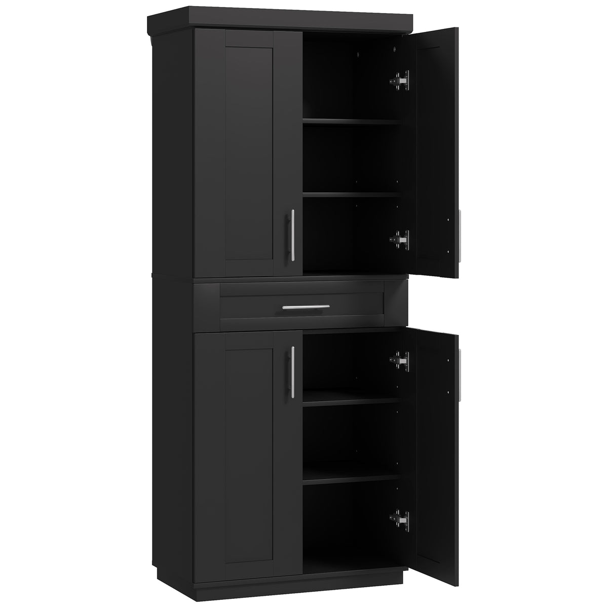 Armoire de cuisine autoportante à portes et tiroir