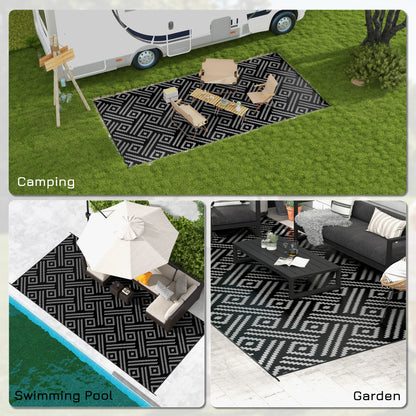 Tapis extérieur réversible imperméable 274 x 549 cm