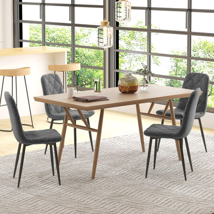 Chaises de salle à manger rembourrées ensemble de 4