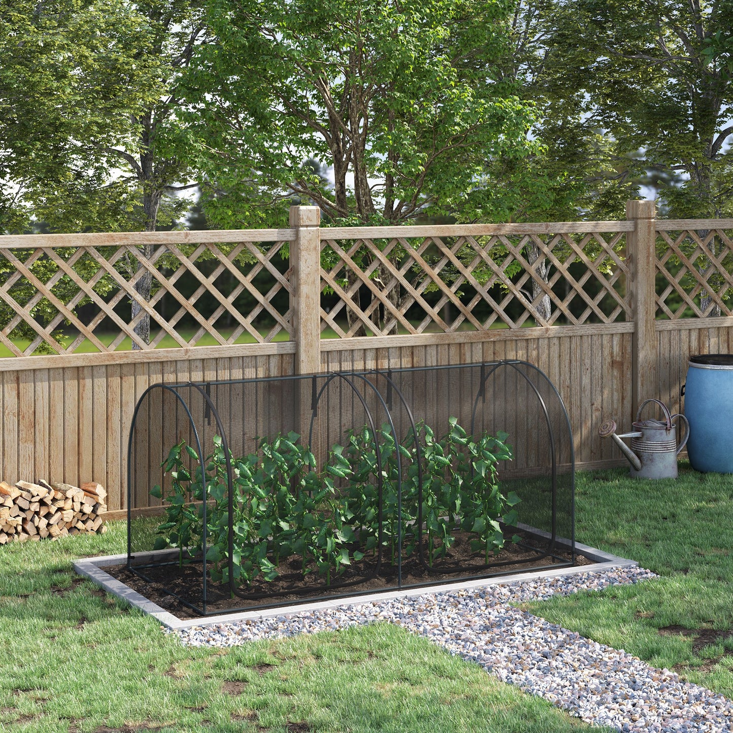 Cage de Protection 8' x 3' avec 3 Portes