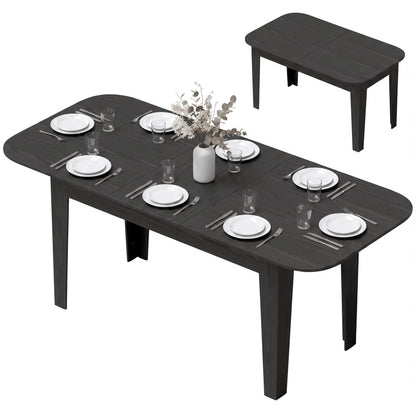 Table à manger ovale extensible de style fermette