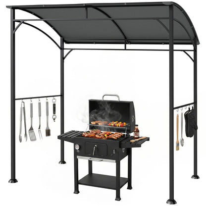 Gazebo BBQ courbé 7' x 5'