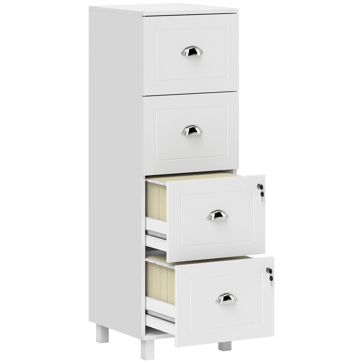 Classeur de bureau 4 tiroirs avec serrure