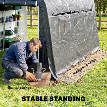 Abri de rangement portable extérieur 3 m x 3 m