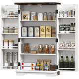 Armoire de cuisine style champêtre avec tablettes réglables
