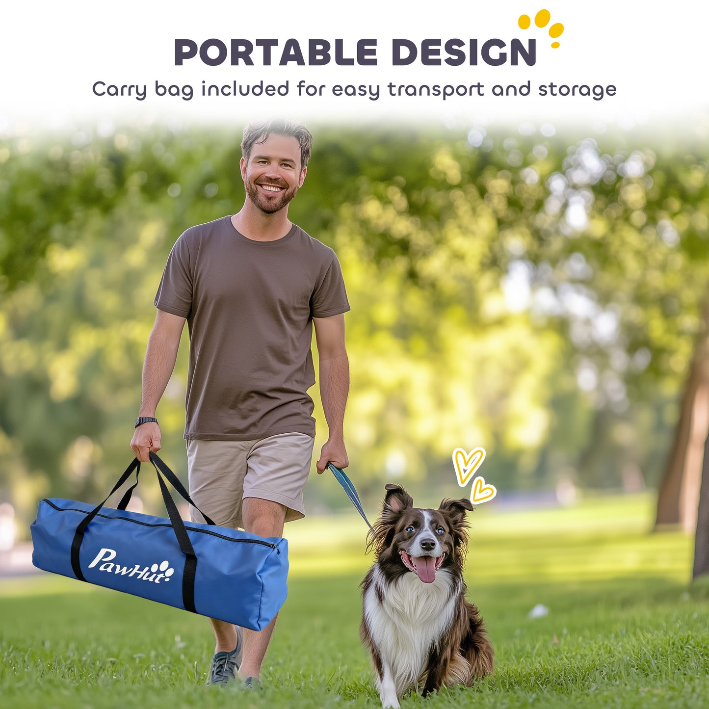 Ensemble d'agilité canine 8-en-1 ajustable