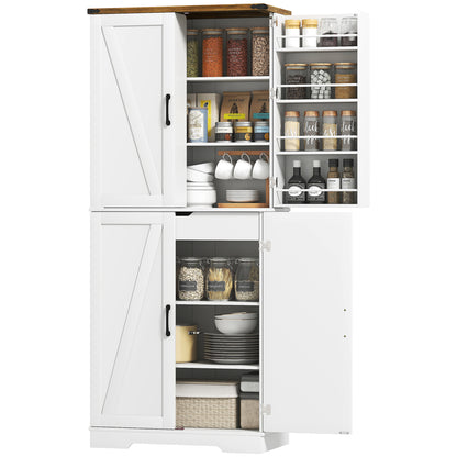Armoire de cuisine style champêtre 182 cm