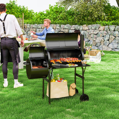 BBQ portable au charbon avec fumoir offset