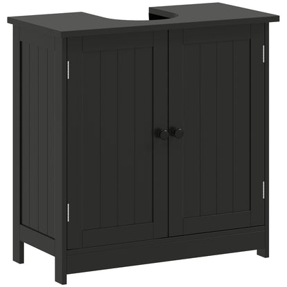Meuble-lavabo sous évier avec 2 portes et tablette