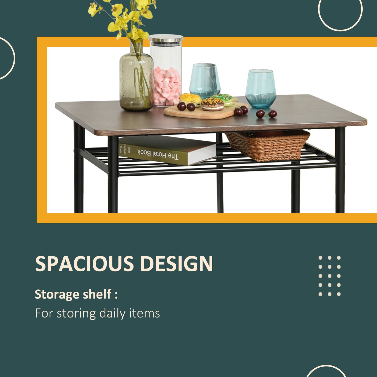Ensemble comptoir 3 pièces avec table et tabourets