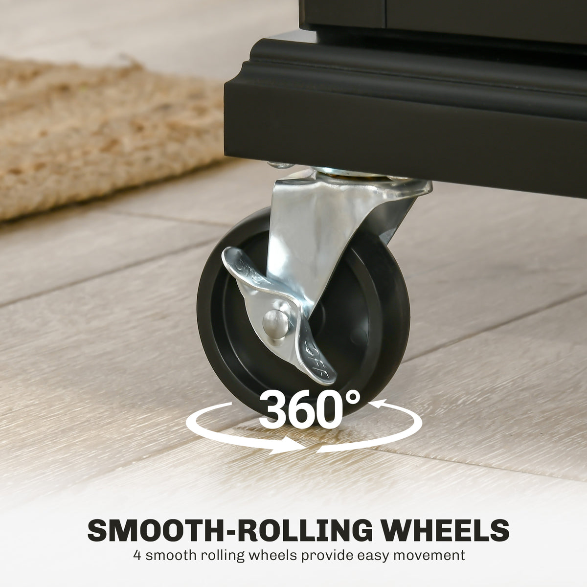 Ilot de cuisine mobile avec comptoir en acier inoxydable