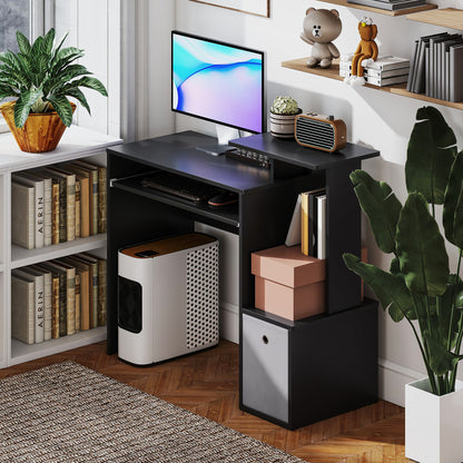 Bureau d'ordinateur avec tiroir et tablette pour clavier