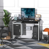 Bureau d'ordinateur moderne avec rangement