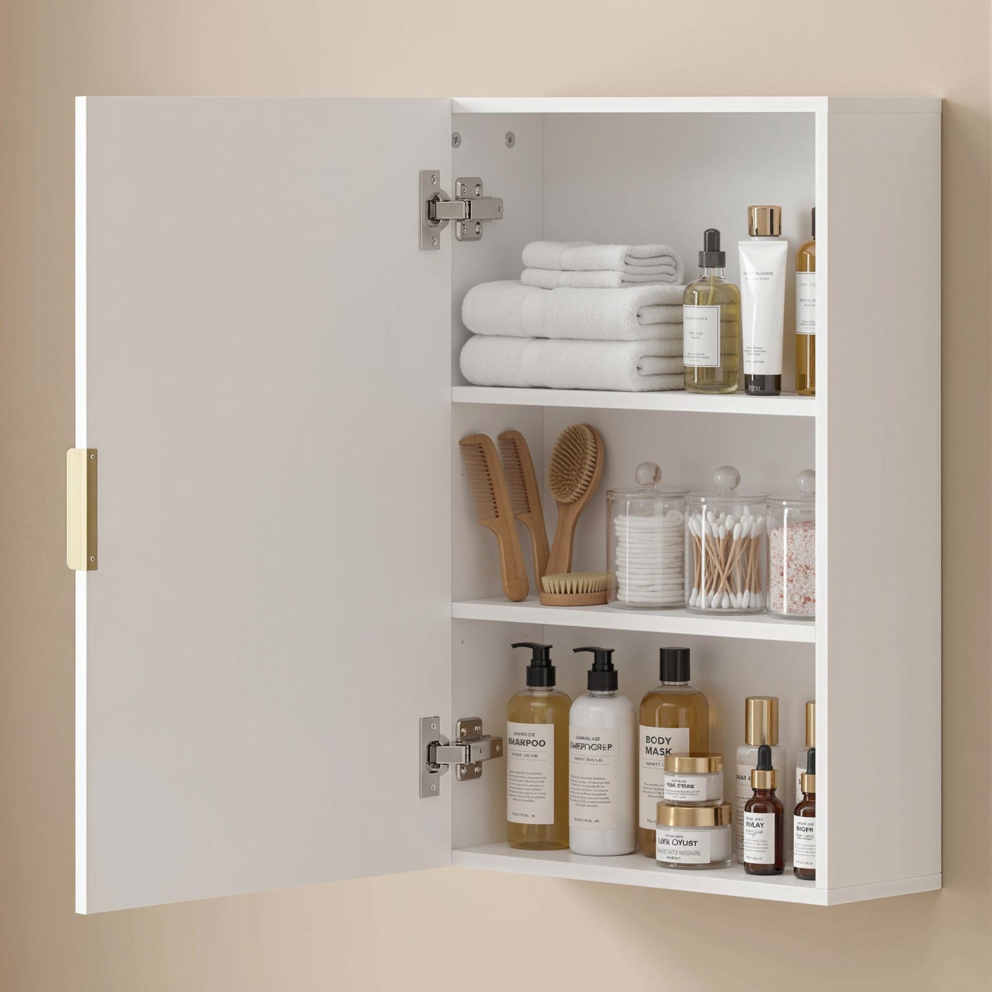 Armoire murale salle de bain avec étagères ajustables