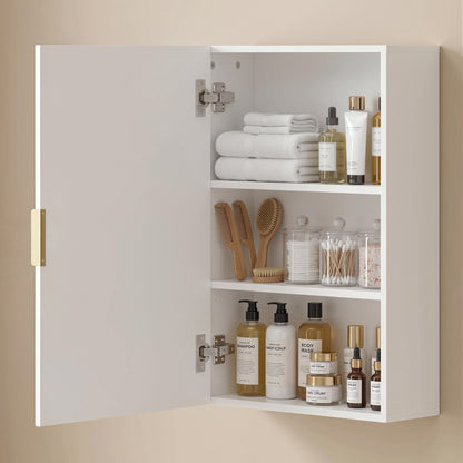 Armoire murale salle de bain avec étagères ajustables
