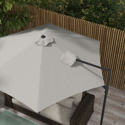 Parasol déporté cantilever 8,5 pieds avec base
