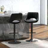Ensemble de 2 tabourets de bar pivotants ajustables