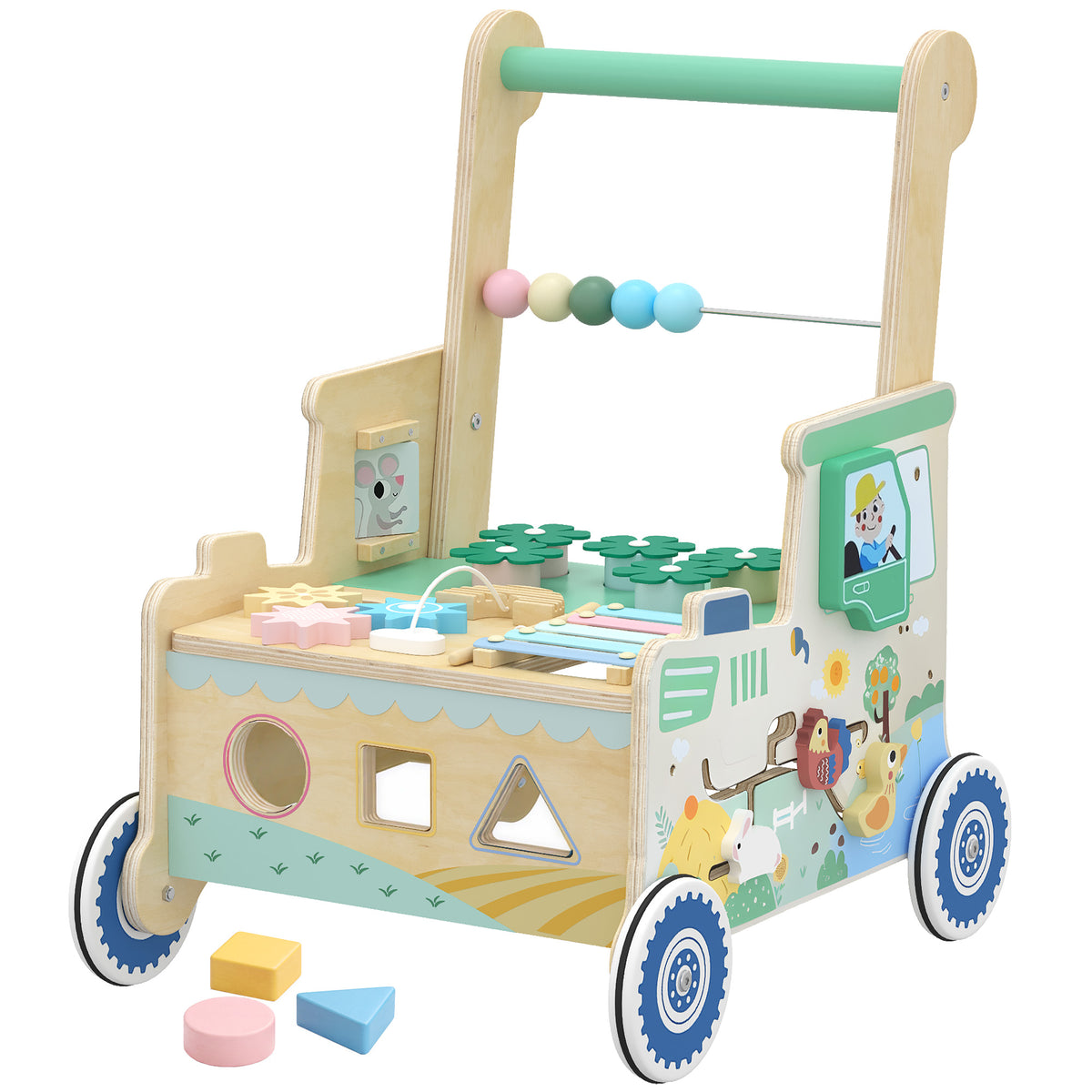Marchette de bébé en bois style Montessori