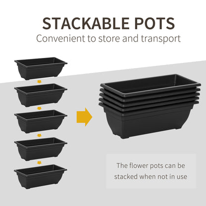 Jardinière 5 étages avec support — acier