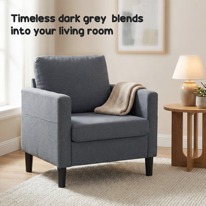 Fauteuil accent moderne rembourré
