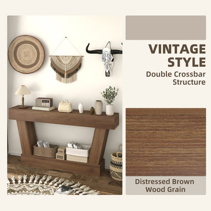 Console vintage pour entrée en bois d'ingénierie