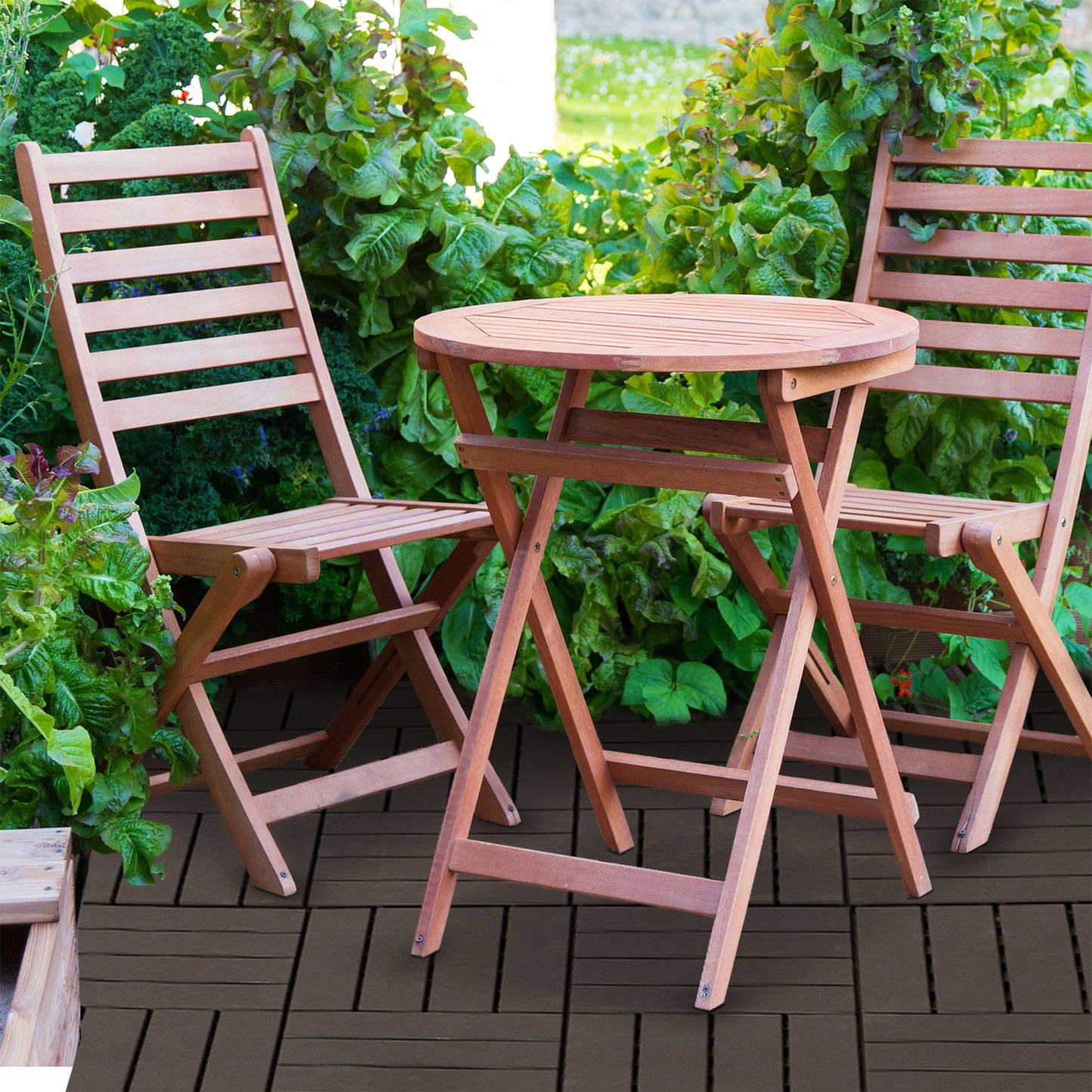 Tuiles de terrasse emboîtables 30x30 cm ensemble 9 pièces