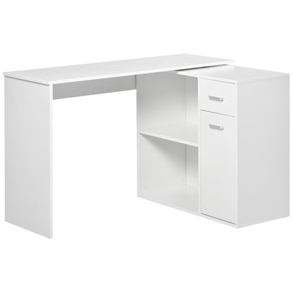 Bureau d'angle rotatif 180° avec rangements