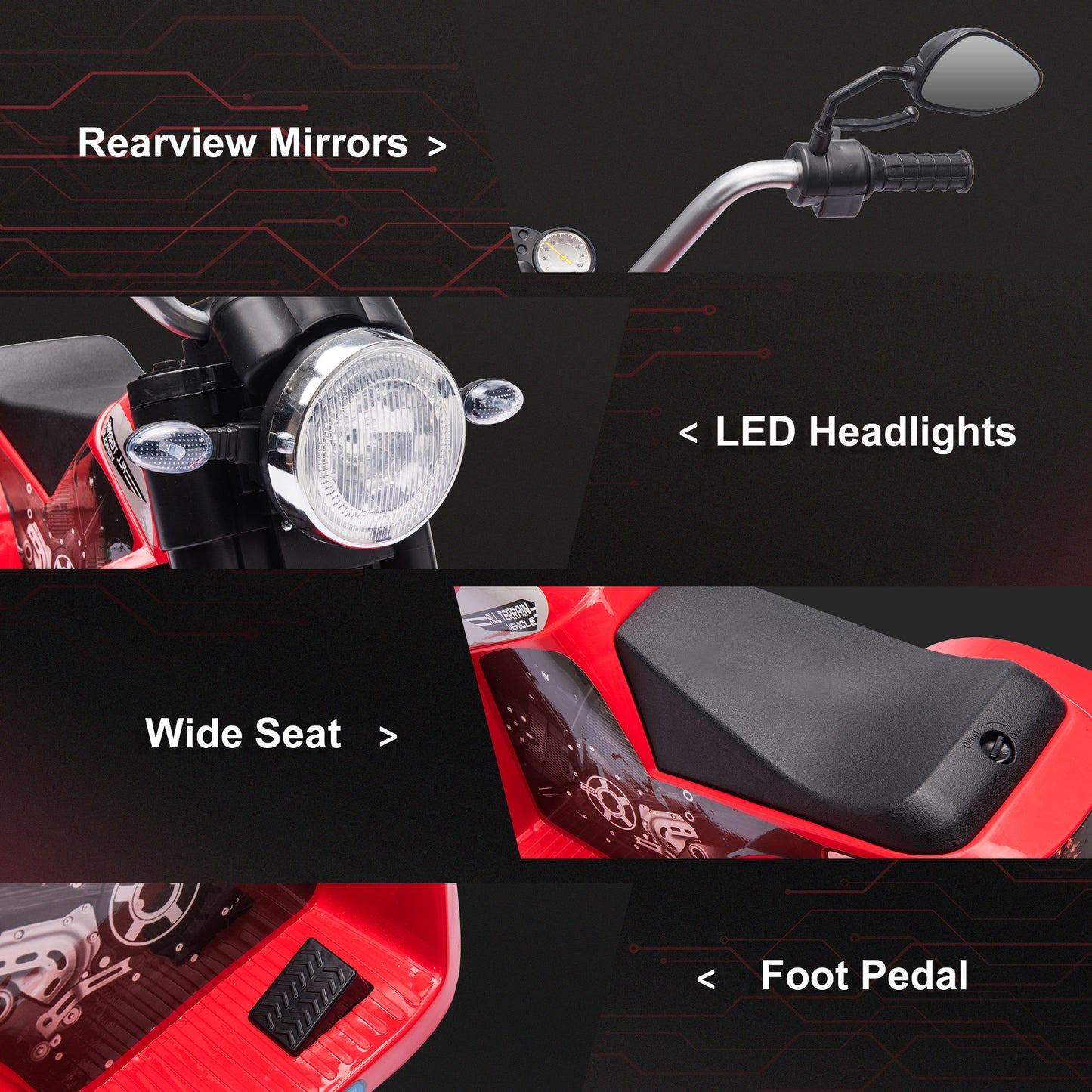 Moto électrique enfant 3 roues 6V