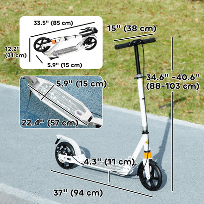 Trottinette pliable enfants 4 hauteurs réglables double frein