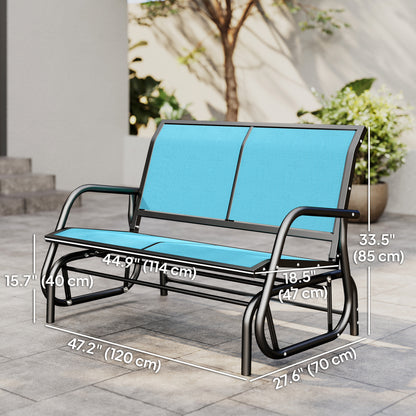 Banc Bascule Extérieur 2 Places Maille Respirante