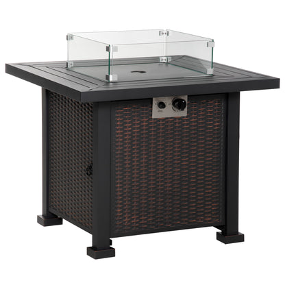 Table foyer propane 32 po, 50 000 BTU — acier