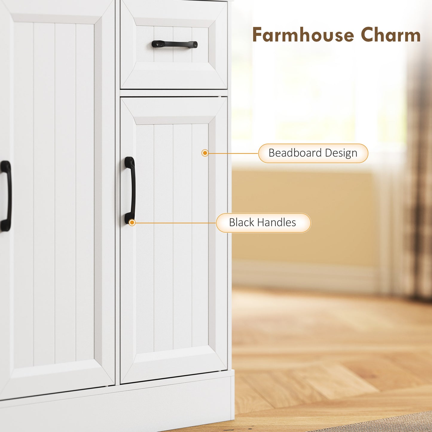 Armoire de cuisine avec station de recharge 180 cm